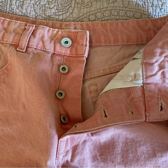 Pink Zara high rise mom jean shorts - Picture 4 of 7